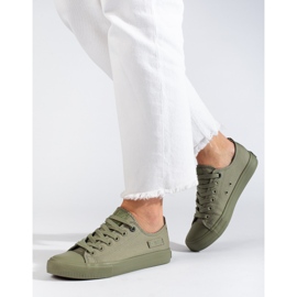 Dámské zelené tenisky Big Star LL274028 zelená 1