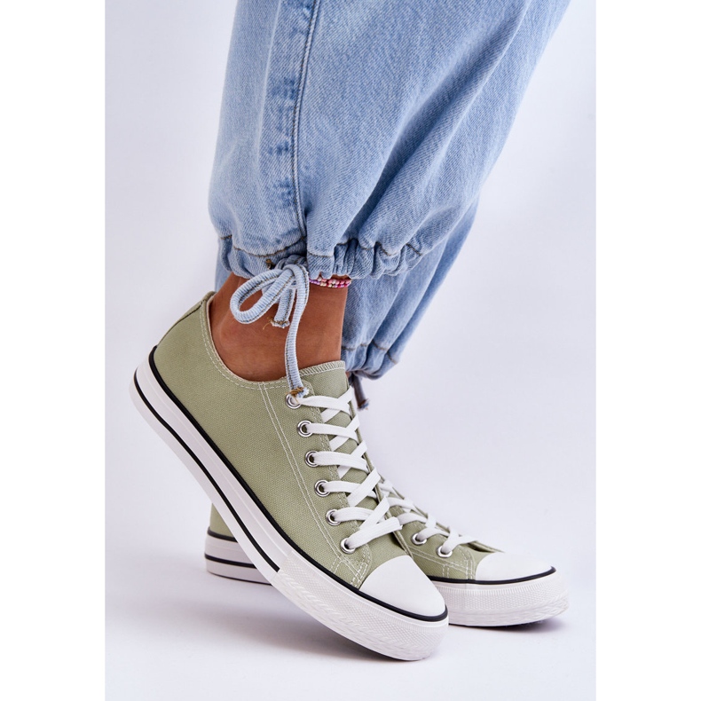 FR1 Dámské klasické nízké tenisky Light Green Vegas zelený 2