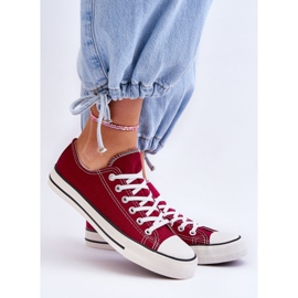 FR1 Dámské klasické nízké tenisky Burgundy Vegas červený 1