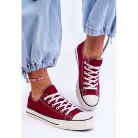 FR1 Dámské klasické nízké tenisky Burgundy Vegas červený 2