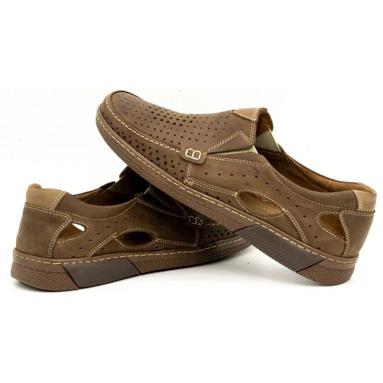 Olivier Kožené pánské boty 937MP hnědé hnědý 4