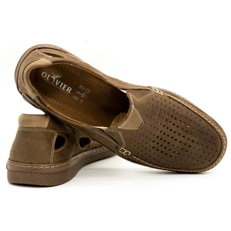 Olivier Kožené pánské boty 937MP hnědé hnědý 3