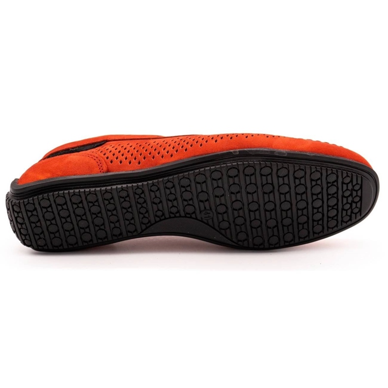 Polbut Pánské kožené mokasíny 2105P červené 1