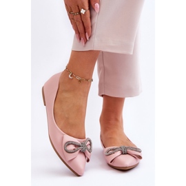 WS1 Elegantní Baleríny S Mašlí A Jednou Růžovými Kamínky 1 WS1 Elegantní Baleríny S Mašlí A Jednou Růžovými Kamínky 1