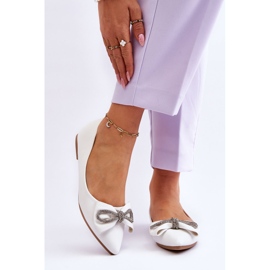 WS1 Elegantní Baleríny S Mašlí A Kamínky Bílé Jednou bílý 1 WS1 Elegantní Baleríny S Mašlí A Kamínky Bílé Jednou bílý 1