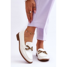 WS1 Klasické dámské mokasíny bílé Lorien bílý 1