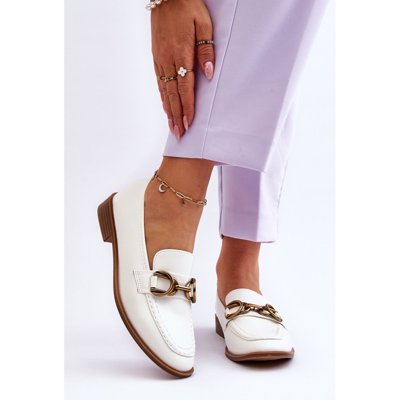 WS1 Klasické dámské mokasíny bílé Lorien bílý 1