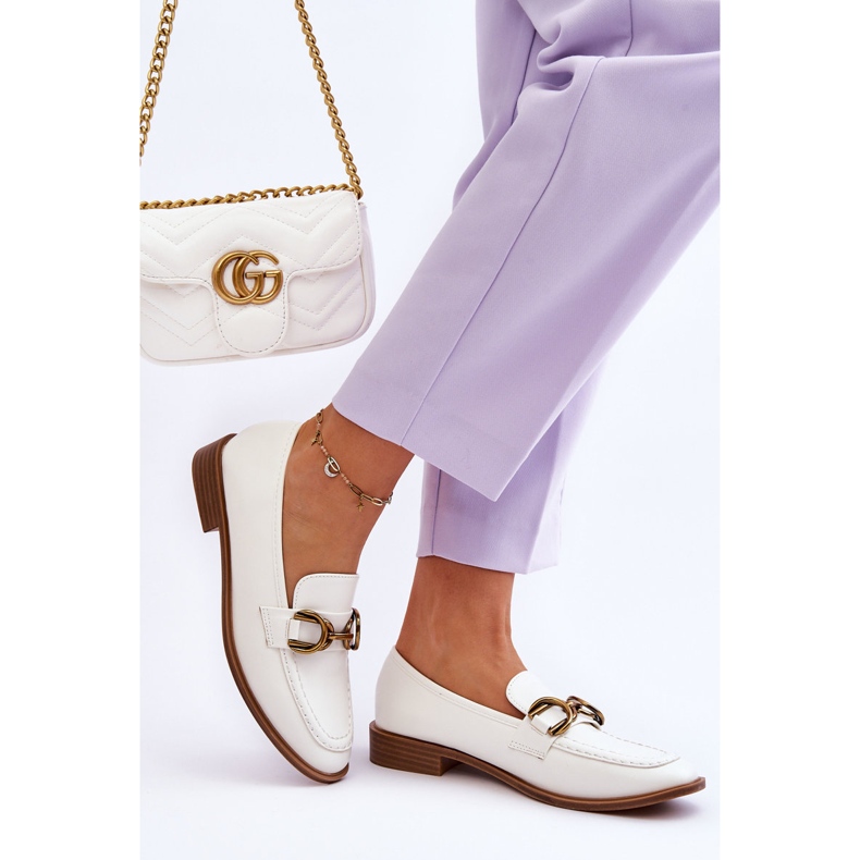 WS1 Klasické dámské mokasíny bílé Lorien bílý 2